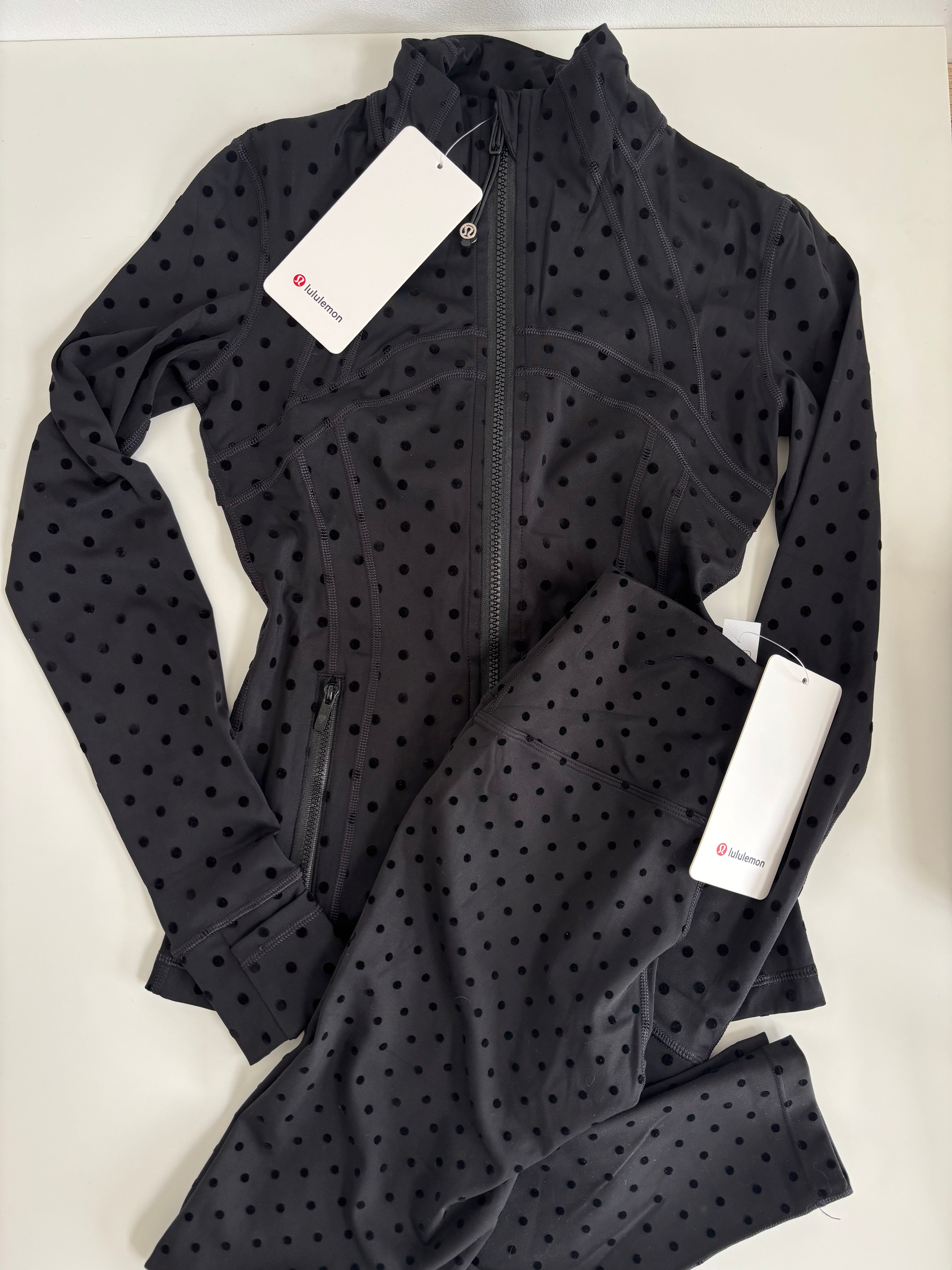 Polka dot set long top